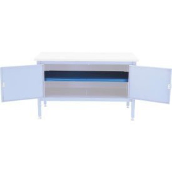Global Equipment 72" Cabinet Center Shelf, Blue 253971ABL